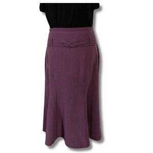 VINTAGE Lavender purple fluted a-line midi skirt ~ Whimsigoth MEDIUM LARGE skirt